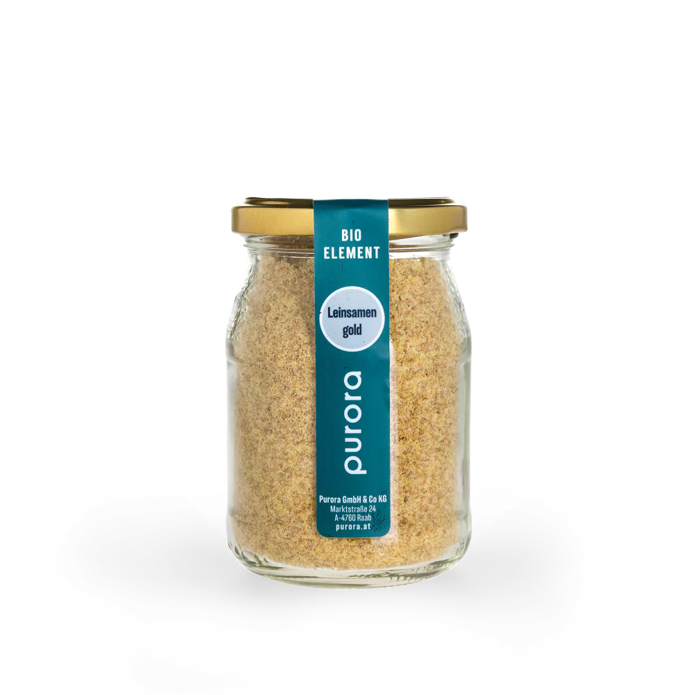 Keimlinge - Leinsamen gold gerieben und gekeimt