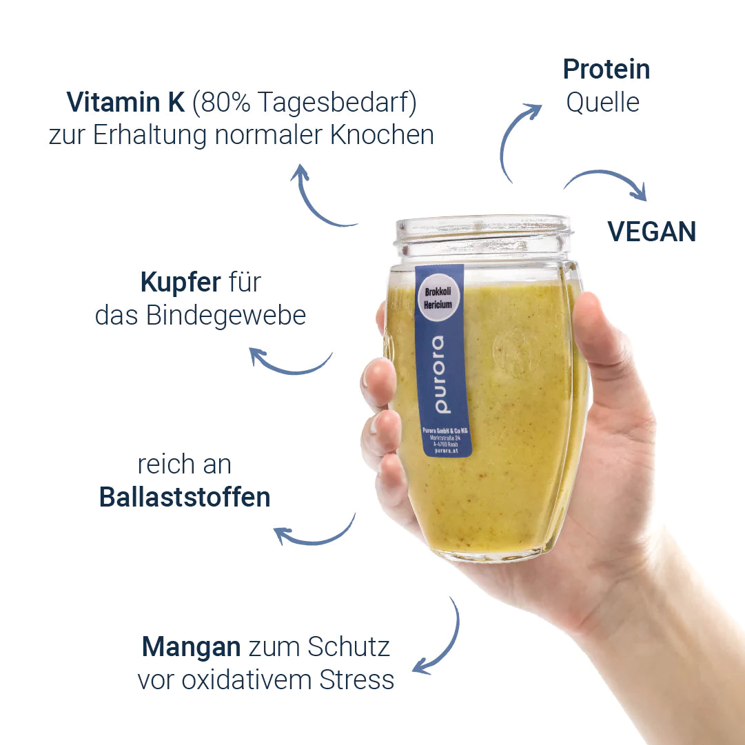 SOUP PLUS - Brokkoli, Cashew, Hericium