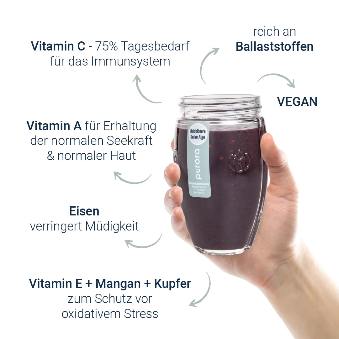 DTX SMOOTHIE PLUS - Wildheidelbeere, Spirulina, Dulse Alge
