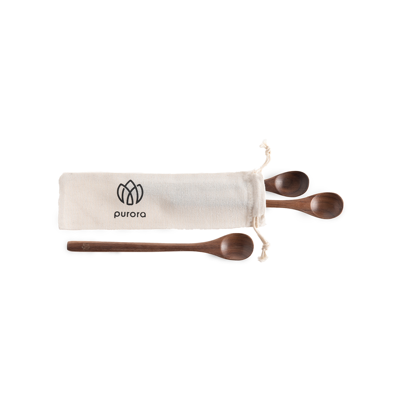 Cocktaillöffel-Set | Walnussholz | 3 Stück
