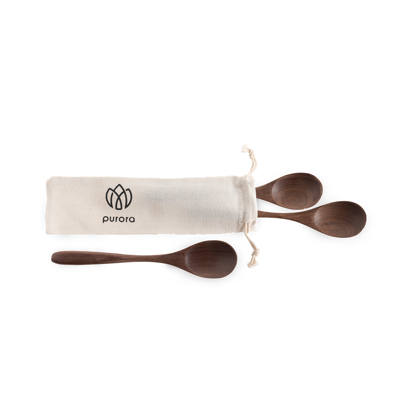 Suppenlöffel-Set | Walnussholz | 3 Stück